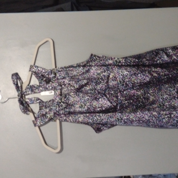 THE limited summer shirt multi-colored wrap around the neck sleeveless - Picture 6 of 10